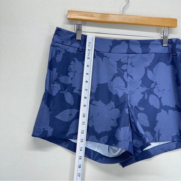 Spanx Sunshine Women Athletic Shorts Floral Navy Golf Tennis Athleisure Summer - Picture 5 of 10